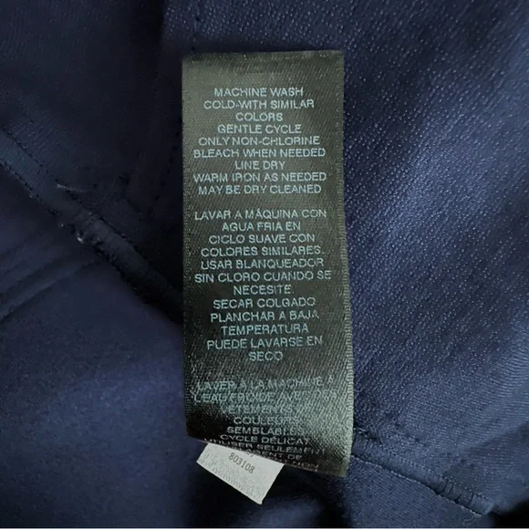 White House Black Market Fitted Knit Blazer • Navy Blue • Sz 8 • EUC - Picture 12 of 13